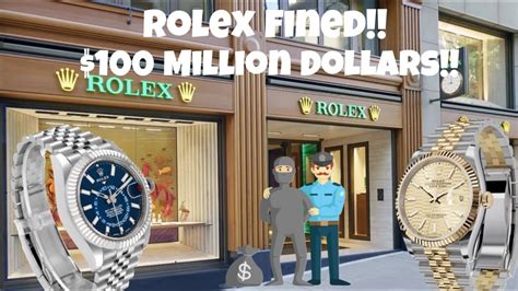 rolex fined france